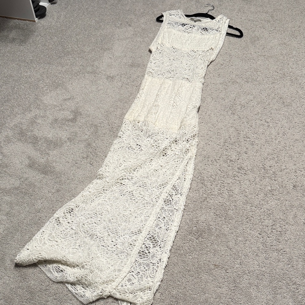 3IRO White Lace Maxi Dress - Picture 4 of 4